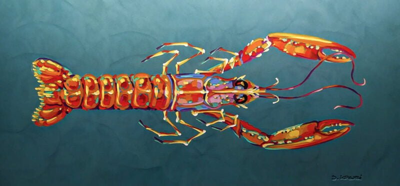 dipinto di uno scampo