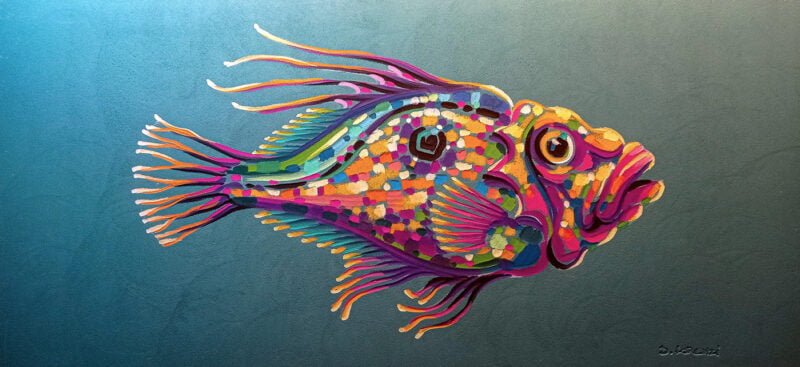 dipinto di un pesce