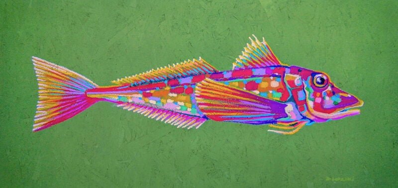 dipinto di un pesce